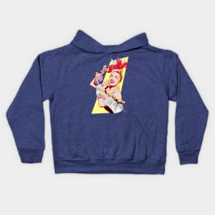 Carmen Miranda - An illustration by Paul Cemmick Kids Hoodie